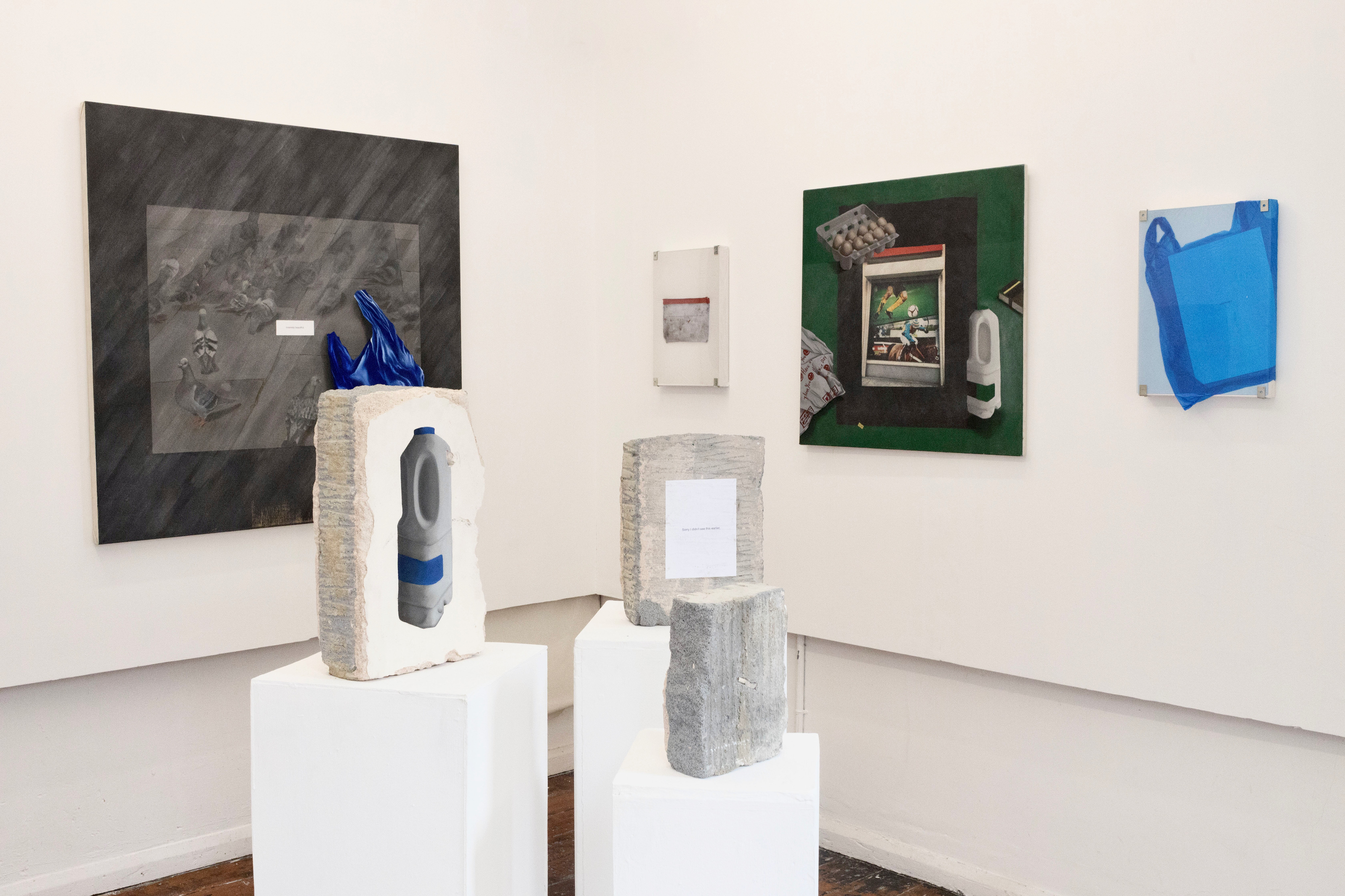 Installation view of Instant Dream Home, 2023, by Bryony Hillman